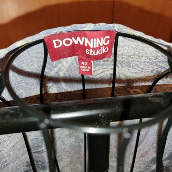 Downing Studio Sleeveless Top Size 4x Stunning Color - Picture 5 of 5